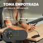 Fellowes Toma Electrica Empotrada para Orificios Pasacables de 60 y 80mm - Schuko - USB-C - Cable 2m - Tapa Protectora Deslizant