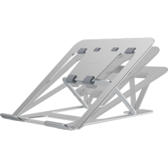 Rehausseur pour ordinateur portable Fellowes Alumia jusqu'à 15 pouces - 6 réglages de hauteur - Construction en aluminium - Base