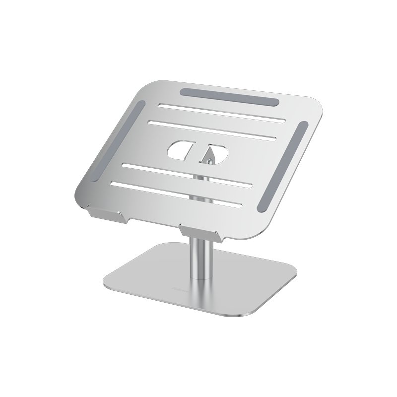 Support pour ordinateur portable Fellowes Alumia (jusqu'à 15 pouces) - Hauteur réglable de 15 à 30 cm - Inclinaison réglable - A