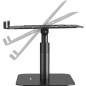 Support pour ordinateur portable Fellowes Alumia pour ordinateurs portables jusqu'à 15 pouces - Hauteur réglable de 15 à 30 cm -