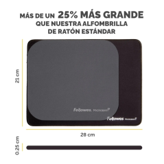 Fellowes Breyta Alfombrilla XL - Antideslizante - Proteccion Antimicrobiana - Bordes Reforzados - Fabricado con Material Recicla