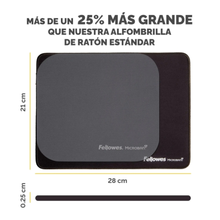 Fellowes Breyta Alfombrilla XL - Antideslizante - Proteccion Antimicrobiana - Bordes Reforzados - Fabricado con Material Recicla