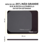 Fellowes Breyta Alfombrilla XL - Antideslizante - Proteccion Antimicrobiana - Bordes Reforzados - Fabricado con Material Recicla