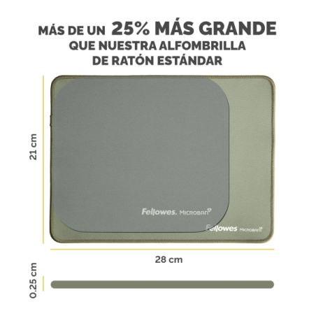 Fellowes Breyta Alfombrilla XL - Antideslizante - Proteccion Antimicrobiana - Bordes Reforzados - Fabricado con Material Recicla