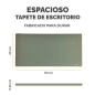 Fellowes Breyta Alfombrilla de Escritorio - Antideslizante - Proteccion Antimicrobiana - Antirreflectante - Fabricado con Materi
