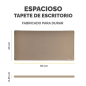 Fellowes Breyta Alfombrilla de Escritorio - Antideslizante - Proteccion Antimicrobiana - Antirreflectante - Fabricado con Materi