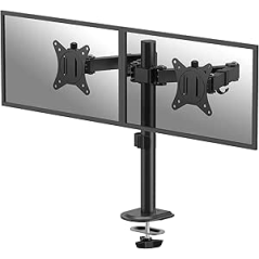 Fellowes Everyday Soporte de Mesa con Brazos Articulados para 2 Monitores hasta 32" y 9kg - Fijacion con Abrazadera o Tornillos