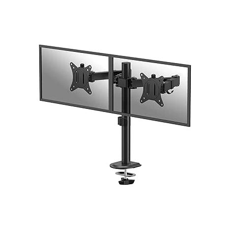 Fellowes Everyday Soporte de Mesa con Brazos Articulados para 2 Monitores hasta 32" y 9kg - Fijacion con Abrazadera o Tornillos