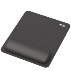 Fellowes Breyta Alfombrilla con Reposamuñecas - Revestimiento Antipolvo - Proteccion Antimicrobiana - Tacto Suave - Fabricado co
