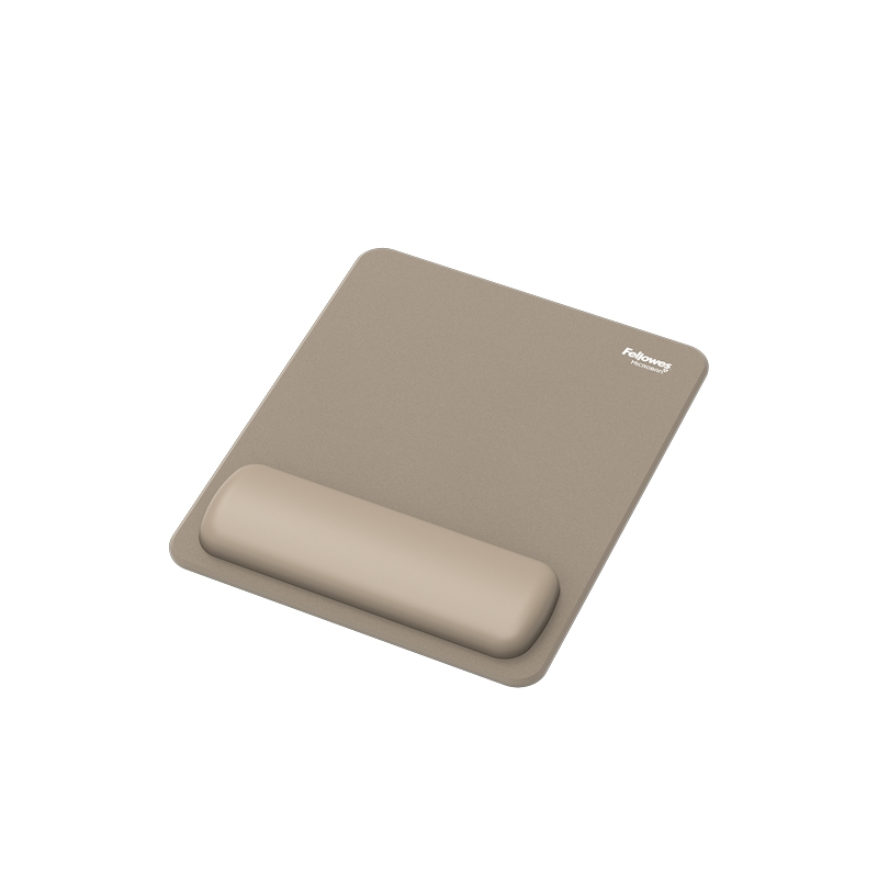 Fellowes Breyta Alfombrilla con Reposamuñecas - Revestimiento Antipolvo - Proteccion Antimicrobiana - Tacto Suave - Fabricado co