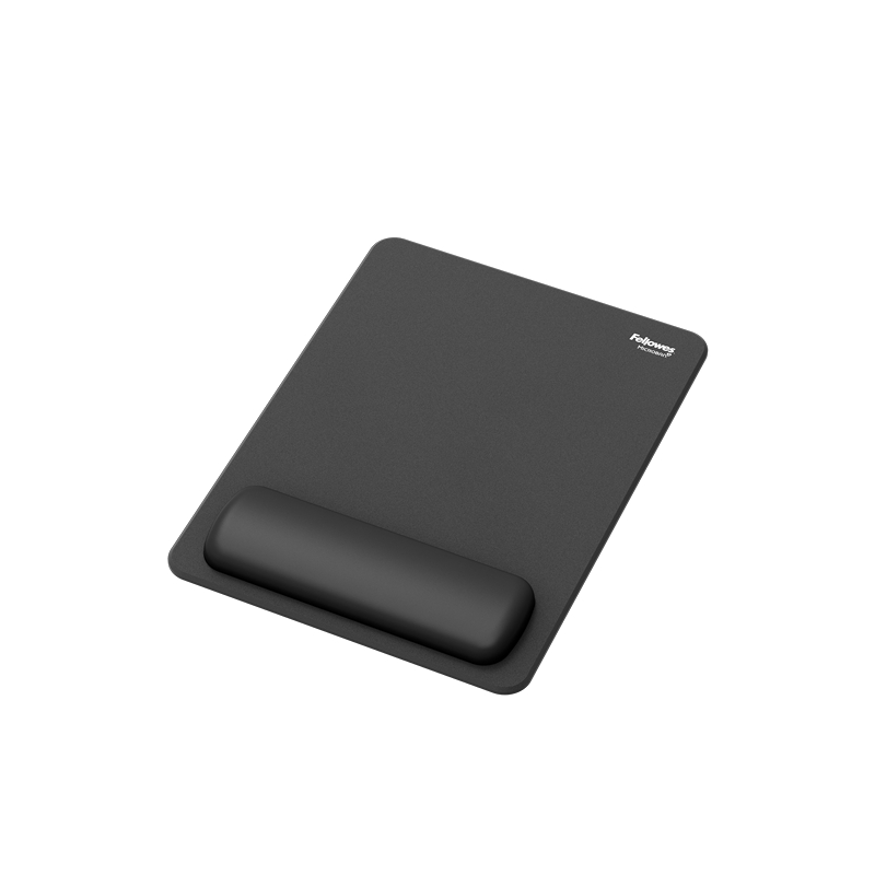 Fellowes Breyta Alfombrilla con Reposamuñecas XL - Revestimiento Antipolvo - Proteccion Antimicrobiana - Tacto Suave - Fabricado