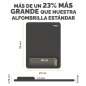 Fellowes Breyta Alfombrilla con Reposamuñecas XL - Revestimiento Antipolvo - Proteccion Antimicrobiana - Tacto Suave - Fabricado