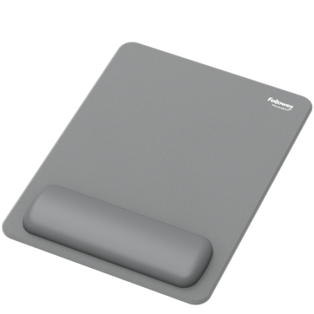 Fellowes Breyta Alfombrilla con Reposamuñecas XL - Revestimiento Antipolvo - Proteccion Antimicrobiana - Tacto Suave - Fabricado