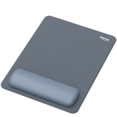 Fellowes Breyta Alfombrilla con Reposamuñecas XL - Revestimiento Antipolvo - Proteccion Antimicrobiana - Tacto Suave - Fabricado