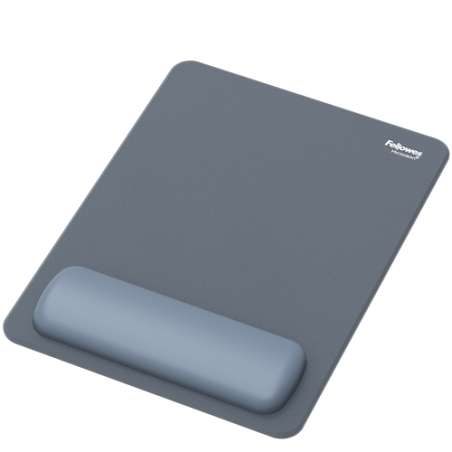 Fellowes Breyta Alfombrilla con Reposamuñecas XL - Revestimiento Antipolvo - Proteccion Antimicrobiana - Tacto Suave - Fabricado