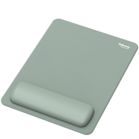 Fellowes Breyta Alfombrilla con Reposamuñecas XL - Revestimiento Antipolvo - Proteccion Antimicrobiana - Tacto Suave - Fabricado