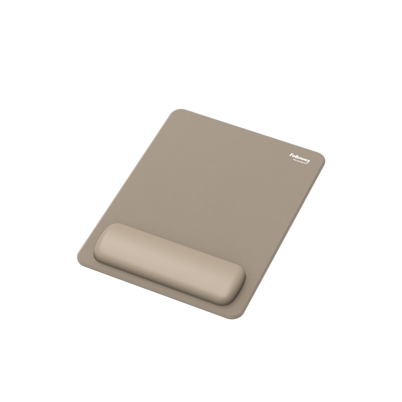 Fellowes Breyta Alfombrilla con Reposamuñecas XL - Revestimiento Antipolvo - Proteccion Antimicrobiana - Tacto Suave - Fabricado