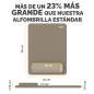 Fellowes Breyta Alfombrilla con Reposamuñecas XL - Revestimiento Antipolvo - Proteccion Antimicrobiana - Tacto Suave - Fabricado