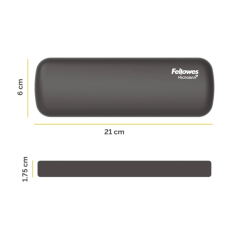 Fellowes Breyta Reposamuñecas para Raton - Proteccion Antibacteriana Microban - Revestimiento Antipolvo - Tacto Suave - Soporte