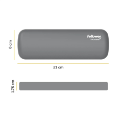 Fellowes Breyta Reposamuñecas para Raton - Proteccion Antibacteriana Microban - Revestimiento Antipolvo - Tacto Suave - Soporte