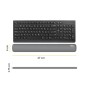 Fellowes Breyta Reposamuñecas para Teclado - Proteccion Antibacteriana Microban - Revestimiento Antipolvo - Tacto Suave - Soport
