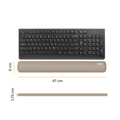 Fellowes Breyta Reposamuñecas para Teclado - Proteccion Antibacteriana Microban - Revestimiento Antipolvo - Tacto Suave - Soport