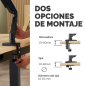 Fellowes Everyday Plus Soporte de Mesa con Brazo para Monitores hasta 32" y 9kg - Muelle a Gas - Fijacion con Abrazadera o Torni
