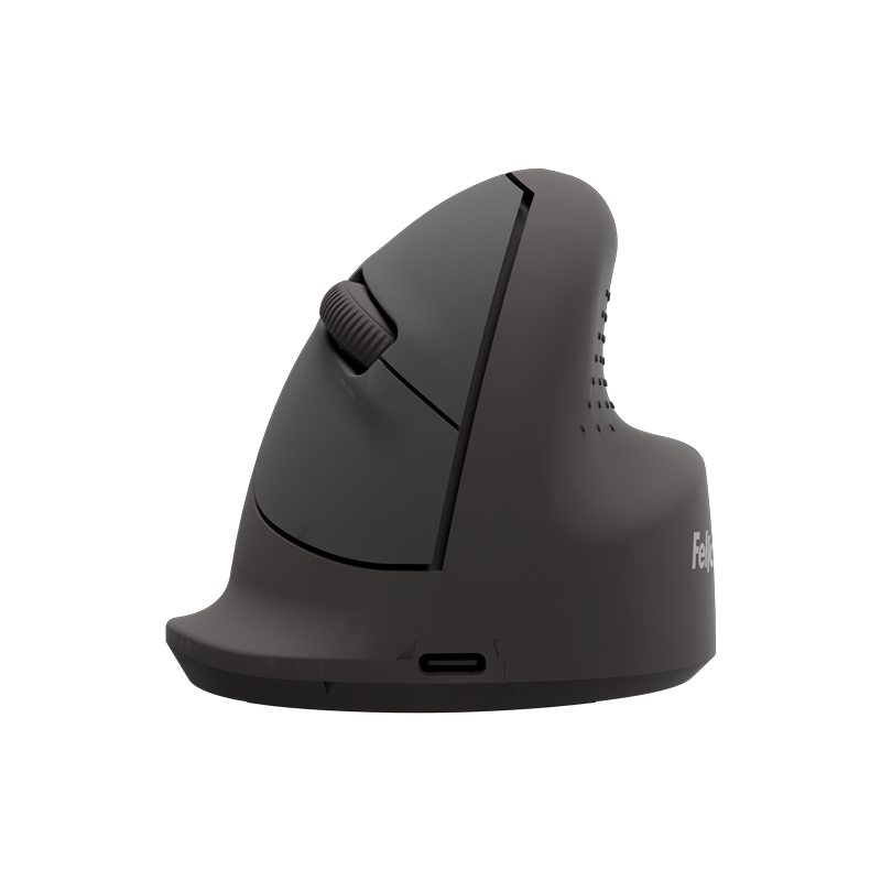 Souris sans fil verticale ergonomique Fellowes Breyta 1600 dpi - Taille moyenne - Connexion Bluetooth et filaire - Certifiée FIR