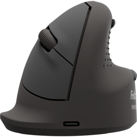 Souris sans fil verticale ergonomique Fellowes Breyta Plus 2400 dpi - Format compact - Connexion Bluetooth®, dongle USB et filai