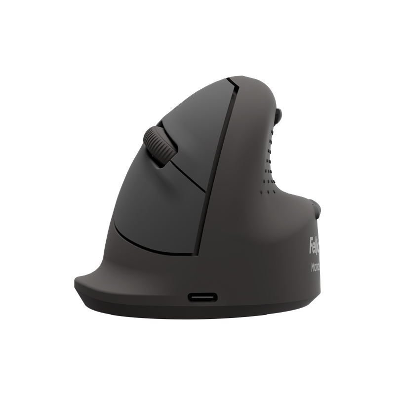 Souris sans fil verticale ergonomique Fellowes Breyta Plus 2400 dpi - Taille moyenne - Bluetooth®, dongle USB et connexion filai