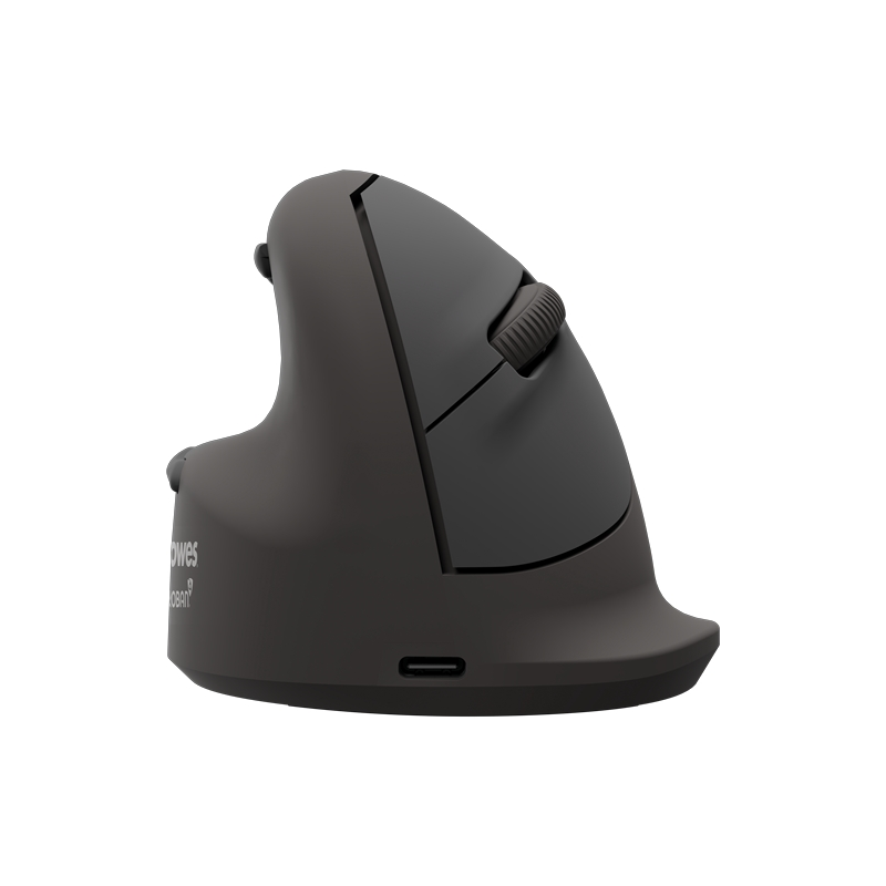 Souris sans fil verticale ergonomique Fellowes Breyta Plus 2400 dpi - Grande taille - Bluetooth®, dongle USB et connexion filair