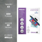 Fellowes Imagelast Pack de 500 Fundas para Plastificar - Formato A3 - Efecto Brillo - 80 micras - Flechas Indicadoras de Direcci