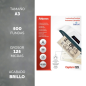 Fellowes Imagelast Pack de 500 Fundas para Plastificar - Formato A3 - Efecto Brillo - 125 micras - Flechas Indicadoras de Direcc