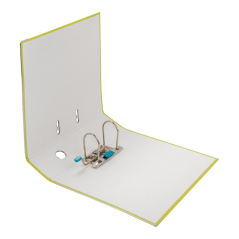 Classeur à levier Elba Rado A4 - Dos 80 mm - Œillet, Rado et porte-cartes avec étiquette - Solide et durable - Vert citron