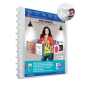 LOT de 10 Chemise Oxford Polyvision Variozip A4+ à pochettes amovibles - Couverture plastique personnalisable - 20 pochettes tra