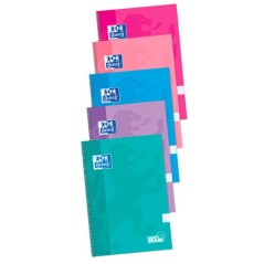 ✅ LOT de 5 Oxford School – carnet à spirale classique, couverture extra rigide, écriture et effacement, foli en stock