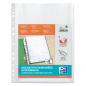 LOT de 5 Couvertures multi-trous grande capacité Oxford A4 - Gousset Polypropylène 200µ - Finition Verre