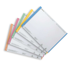 Elba Bristol Feuille de 10 Etiquettes pour Dossier Suspendu N°0 - Résistantes - Taille adaptée - Couleurs Assorties
