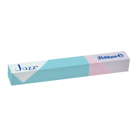 LOT de 3 Stylo bille rétractable Pelikan Jazz Classic - Pointe de 1 mm - Mécanisme à rotation - Capuchon et clip chromés - Recha