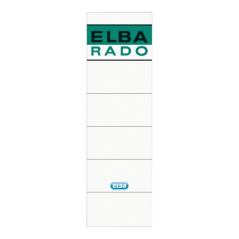 Etiquettes Adhésives Elba L80mm - Faciles à Coller - Taille L80mm - Idéales pour Organiser et Étiqueter - Couleur Blanc