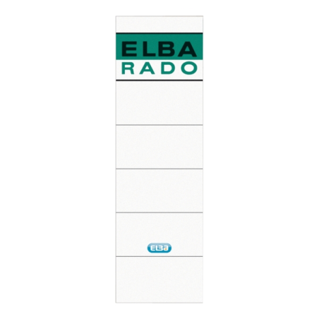 Etiquettes Adhésives Elba L80mm - Faciles à Coller - Taille L80mm - Idéales pour Organiser et Étiqueter - Couleur Blanc