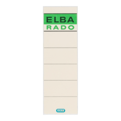 Elba Pack de 100 Etiquettes Adhésives L80mm - Facile à Coller - Mesure 80mm - Couleur Beige