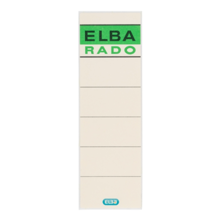 Elba Pack de 100 Etiquettes Adhésives L80mm - Facile à Coller - Mesure 80mm - Couleur Beige