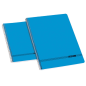 LOT de 10 Enri Office 4ème carnet à spirale à couverture souple – 4ème taille – Grille 4 x 4 – Couleur bleue