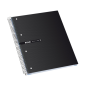 LOT de 5 Enri Status A4+ Europeanbook - Couverture Extra Rigide - 160 Feuilles - Grille 5x5 - Couleur Noir