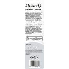 Pelikan lot de 3 crayons HB hexagonaux gris
