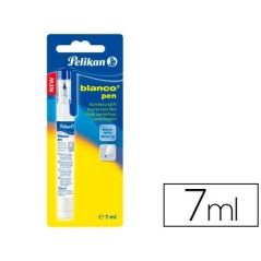 LOT de 12 Stylo correcteur liquide Pelikan Pen - Contenance 7 ml - Pointe micro métallique - Séchage rapide - Blanc