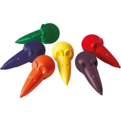 Pelikan Mouse Crayons BL6 - Forme Ergonomique - Ne tache pas - Couleurs Assorties