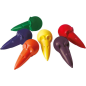 Pelikan Mouse Crayons BL6 - Forme Ergonomique - Ne tache pas - Couleurs Assorties