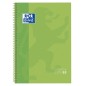 LOT de 5 Oxford School Classic Europeanbook 1 A4+ Couverture Extra Rigide - 80 Feuilles - Couleur Vert Pomme